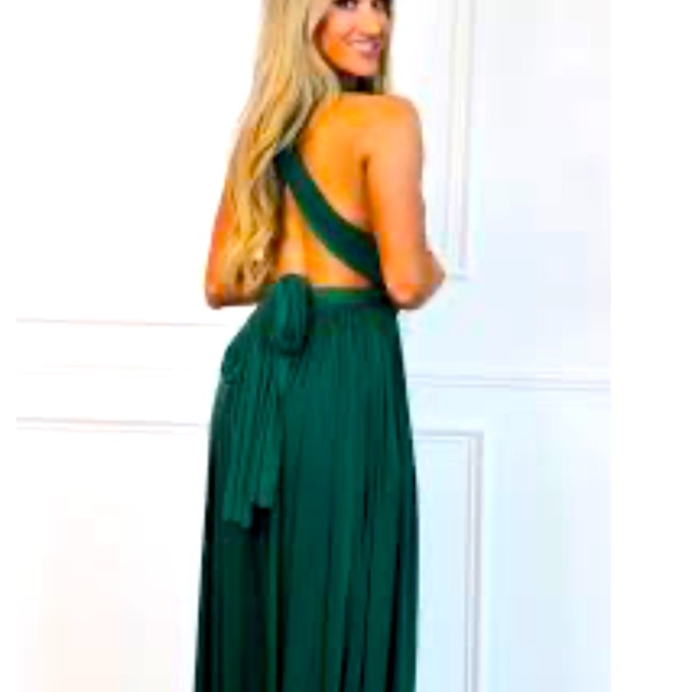 Women’s wrap dress emerald